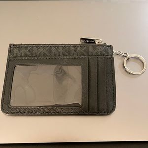 Michael Kors Black Credit Card Holder Wallet